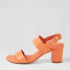 Calons Cantaloupe Leather Sandals