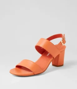 Calons Cantaloupe Leather Sandals