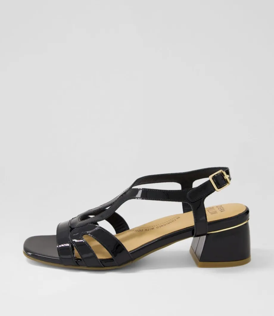 Caracas W Black Patent Leather Sandals