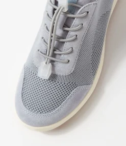 Caren 48 Skyblue Leather Sneakers