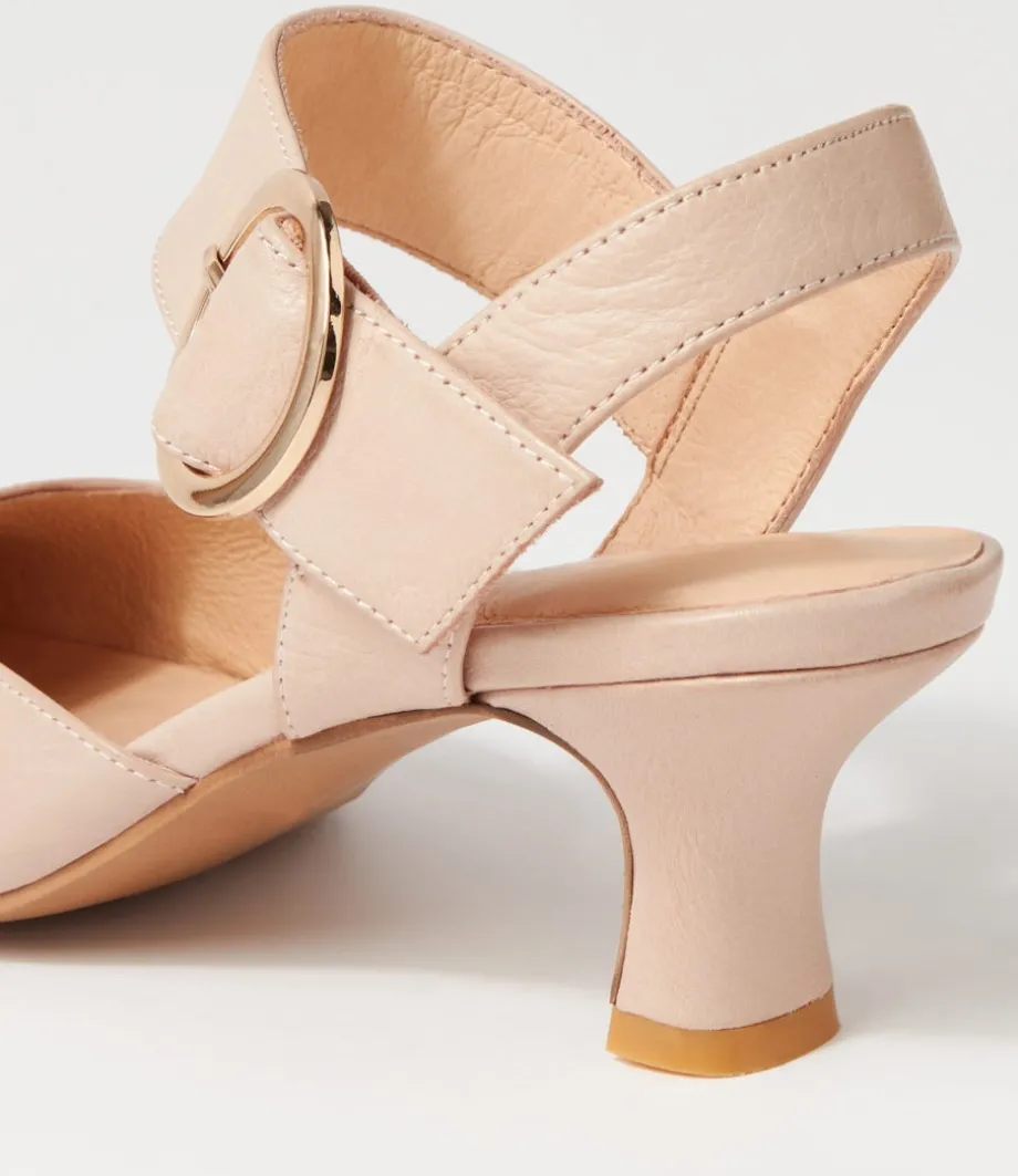 Caris Cafe Leather Heels