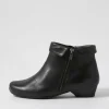 Cathal Xw Black Leather Ankle Boots