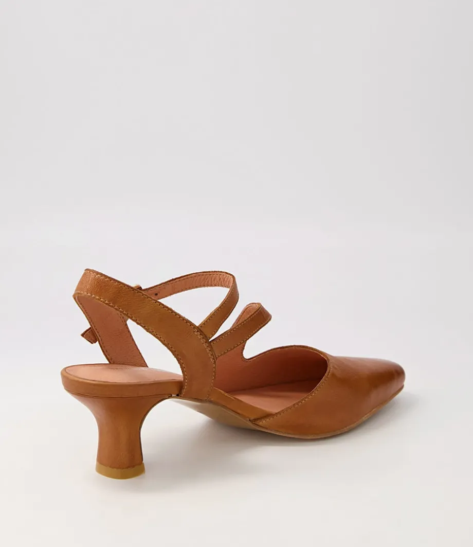 Charissa Tan Leather Heels