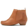 Chelsine Xw Tan Leather Ankle Boots