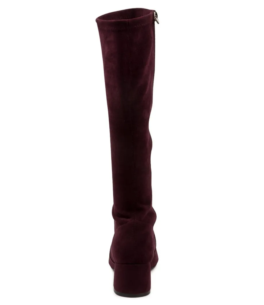 Chevy Dj Mulberry Stretch Microsuede