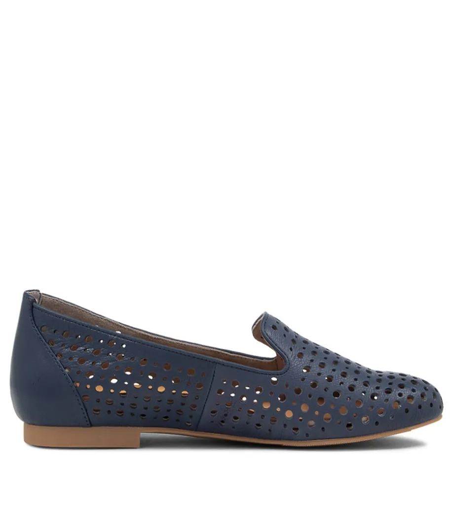 Cindra Xf Navy Leather Loafers