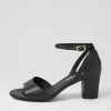 Cobey Black Leather Sandals
