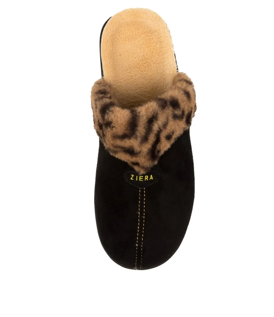 Comfy W Leopard Slippers