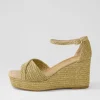 Cotton Natural Synthetic Raffia Sandals