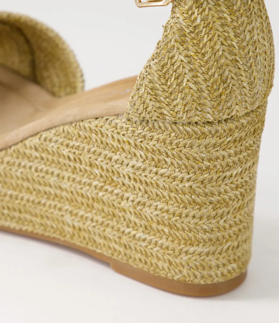 Cotton Natural Synthetic Raffia Sandals