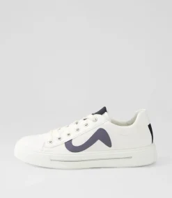 Courtyard 402 Weiss Schwarz Leather Sneakers