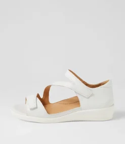 Demir W White Leather Sandals