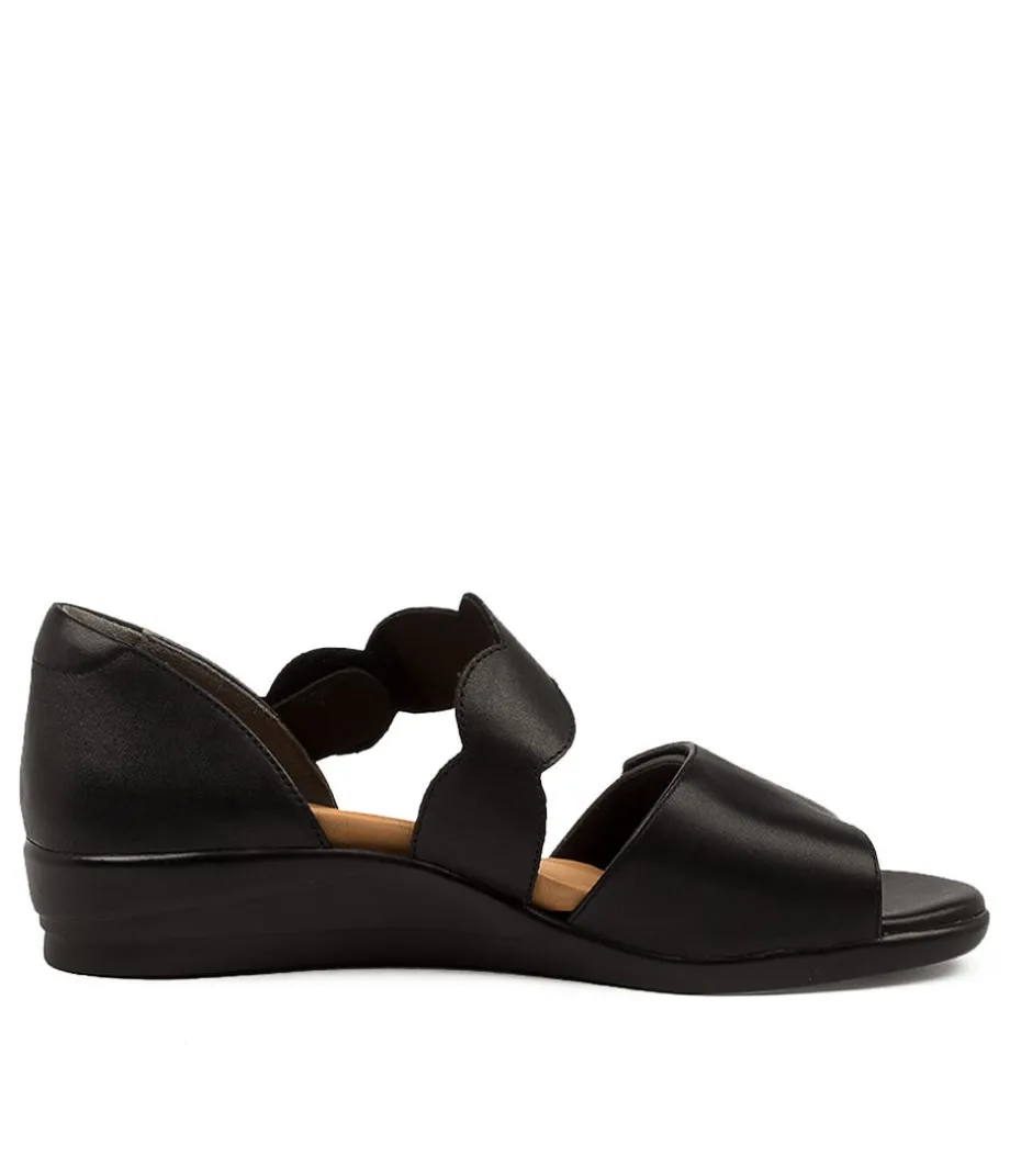 Donato W Black Leather