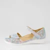 Dusty W Pastel Metal Leather Sandals