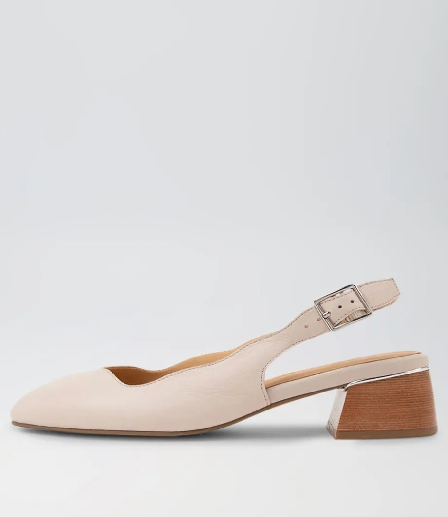 Ebbiez W Nude Leather Heels