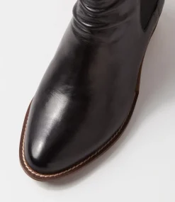 Eltham Xf Black Leather Chelsea Boots