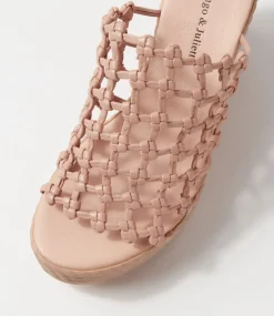 Essexx Rose Leather Sandals