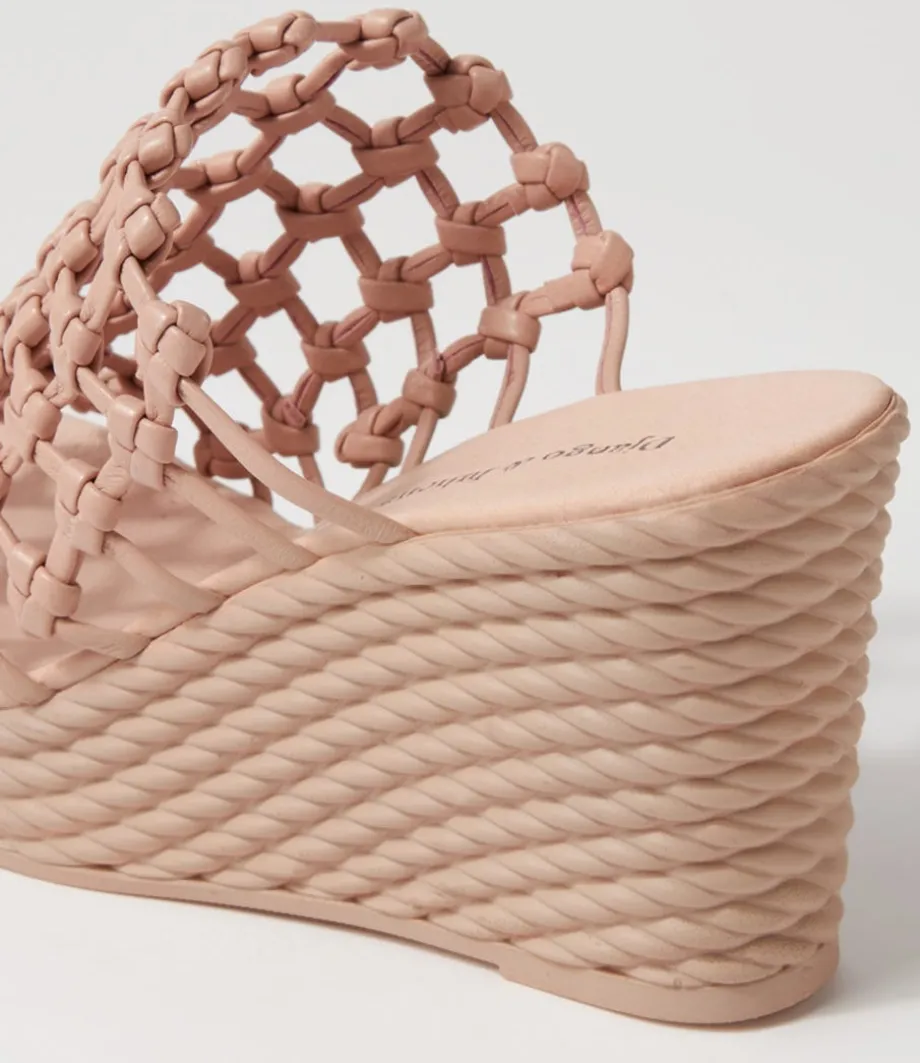 Essexx Rose Leather Sandals