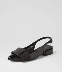 Evenning Black Patent Leather Flat Shoes