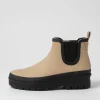 Everlane Taupe Black Gumboot Ankle Boots