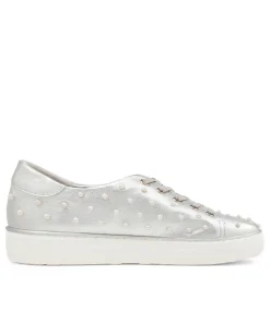 Faif Silver Leather Sneakers