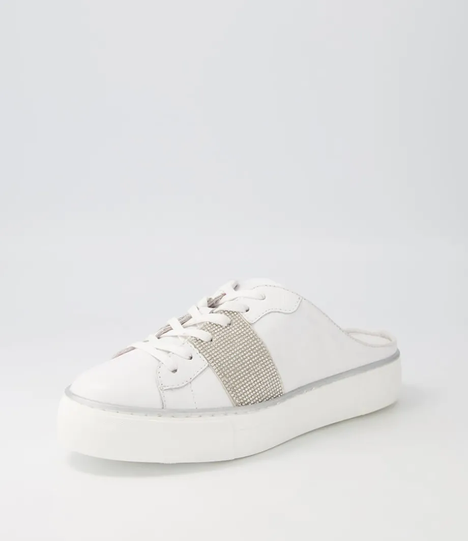 Faimos White Leather Sneakers