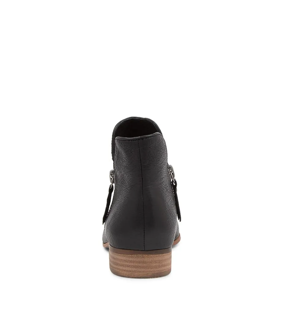 Faye Dj Black Natural Heel Leather