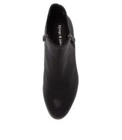 Faye Dj Black Natural Heel Leather