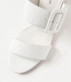 Feebies White Leather Sandals