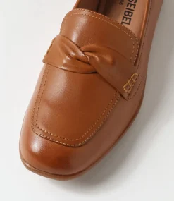 Fenja 14 Camel Leather Loafers