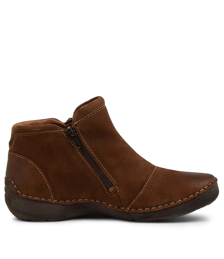 Fergey 94 Castagne Leather Ankle Boots