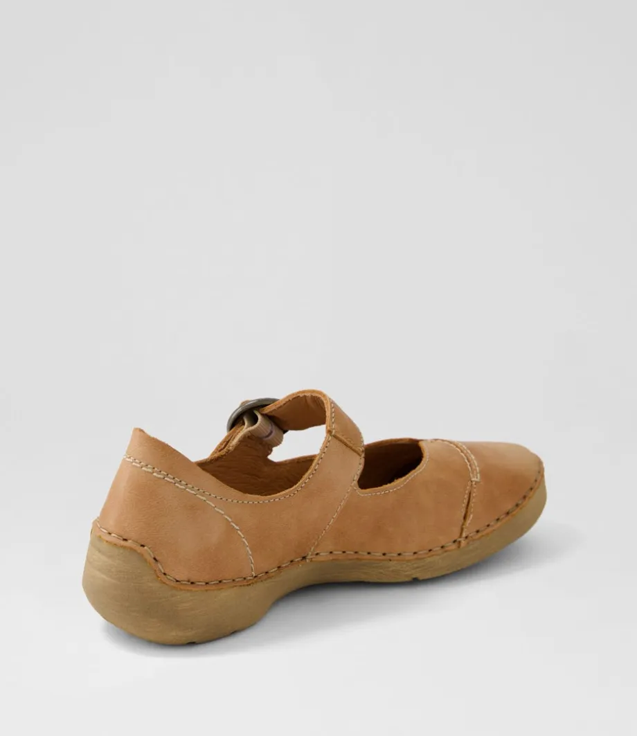 Fergey 80 Cognac Leather Mary Janes