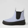 Fields Lavender Leather Chelsea Boots