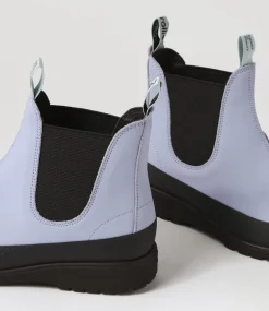 Fields Lavender Leather Chelsea Boots