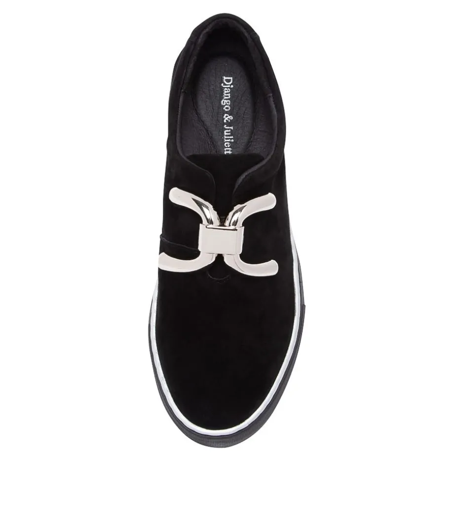 Filpy Black Suede Sneakers Black Sole