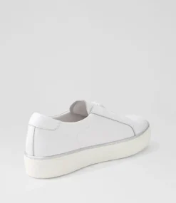 Fletary White Leather Sneakers