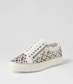 Flynng White Leather Sneakers