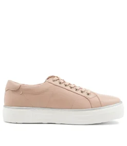 Froggy Nude Leather Sneakers