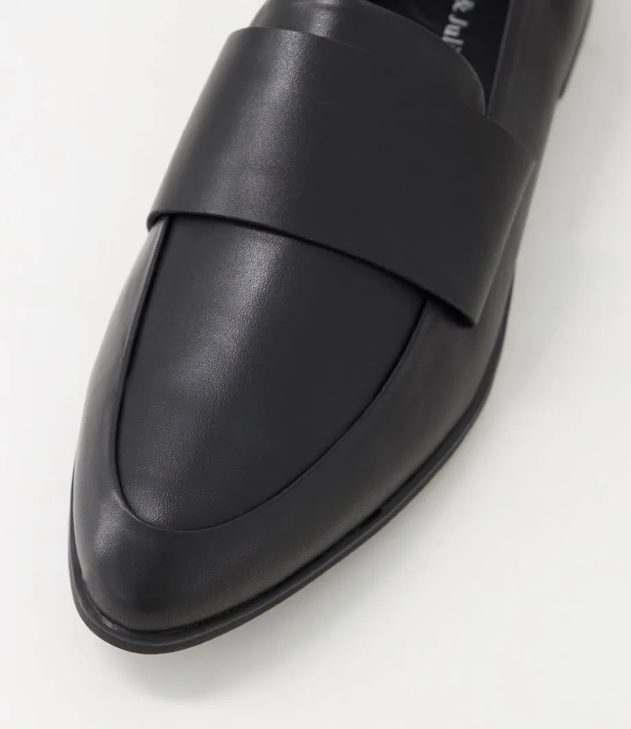 Gabrian Black Leather Loafers