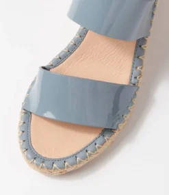 Gaga Denim Patent Leather Espadrilles