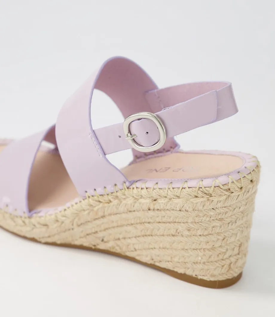 Gaga Lilac Patent Leather Espadrilles