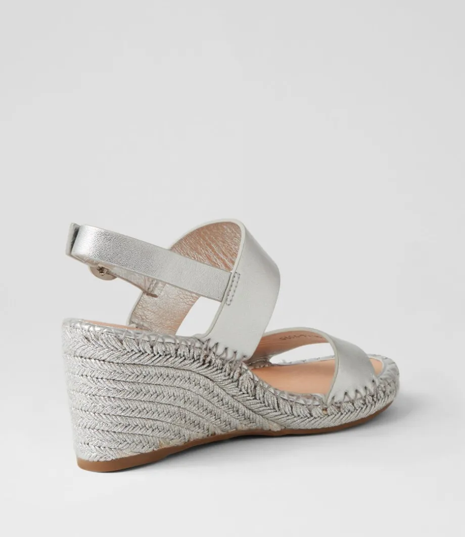 Gaga Silver Rope Leather Sandals