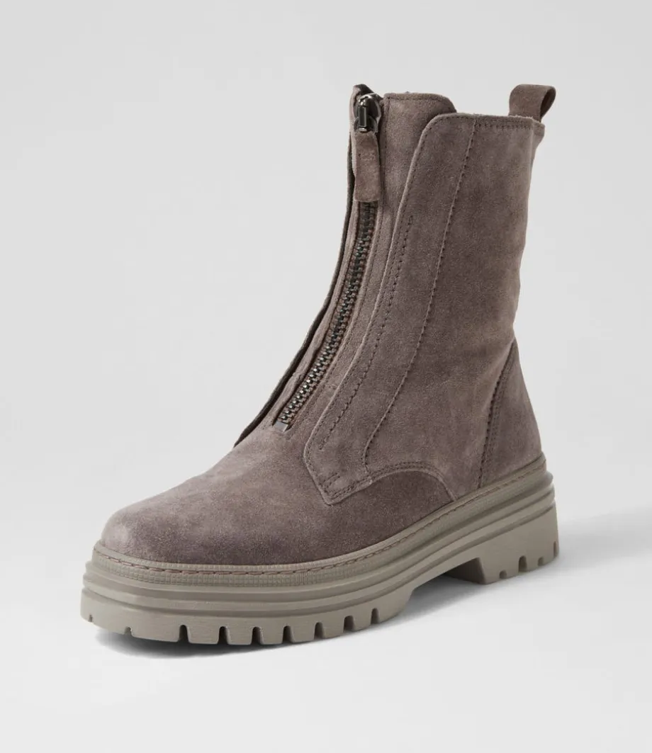 Gesine Wallaby Suede Ankle Boots