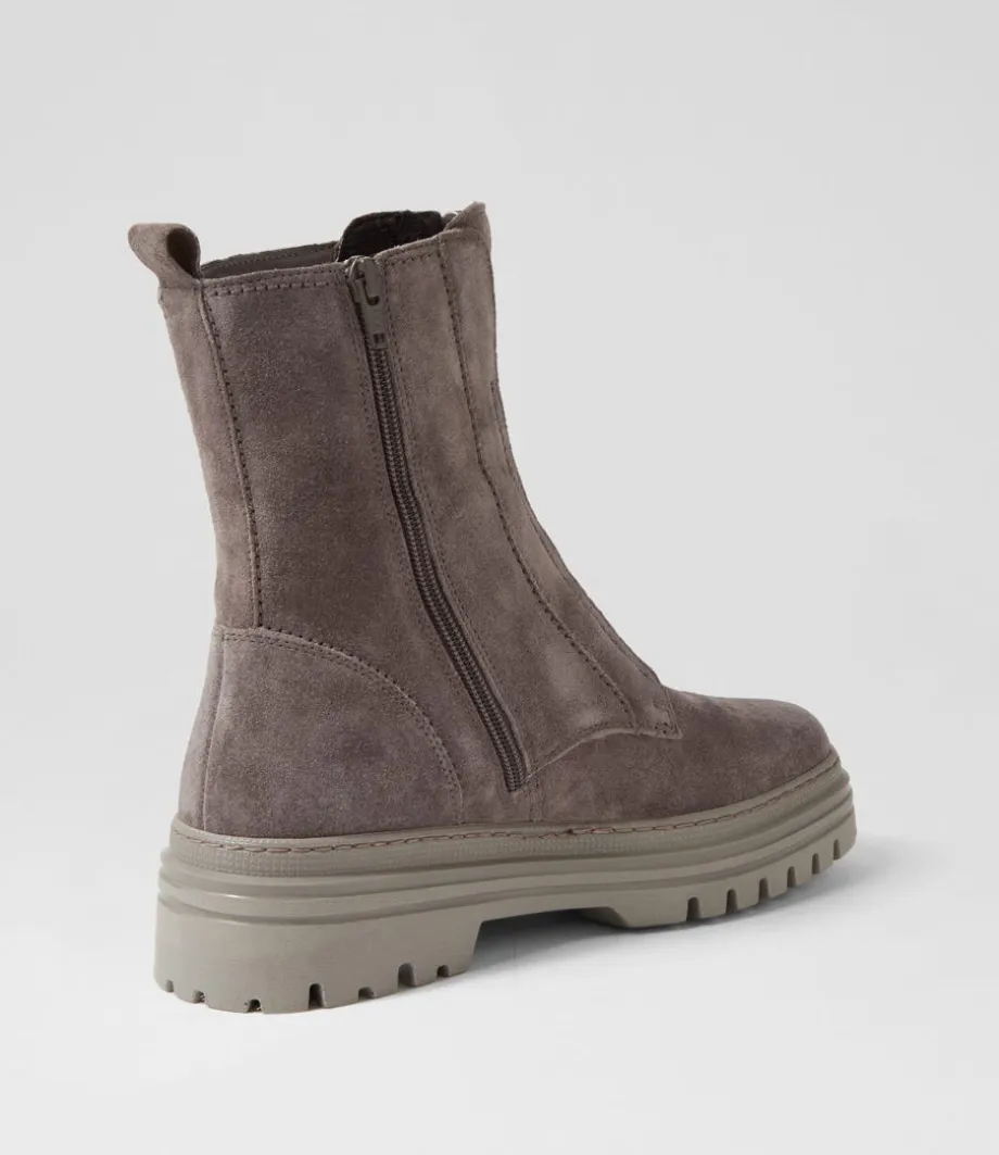 Gesine Wallaby Suede Ankle Boots