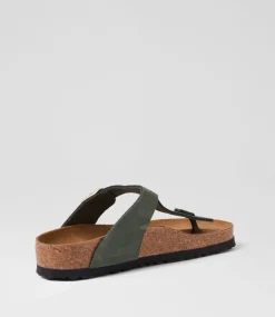Gizeh Nubuck Thyme Thongs