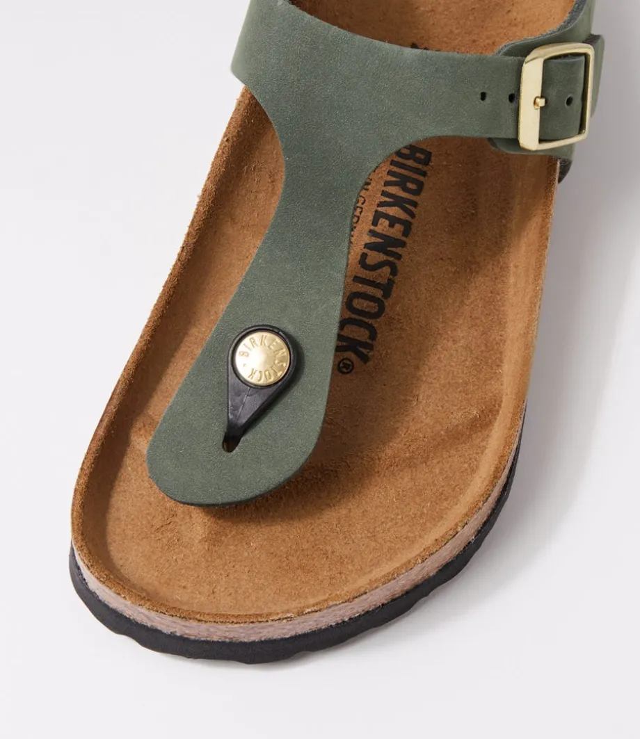 Gizeh Nubuck Thyme Thongs