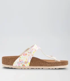 Gizeh Vegan Rose Multi Birkoflor Slides