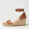 Gonice Tan Leather Espadrilles