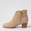Govak W Latte Suede Ankle Boots