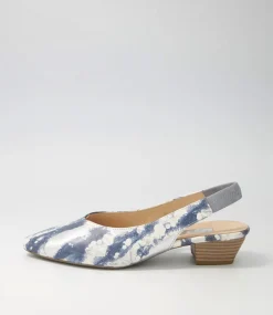 Gracie Nautic Aquamarine Suede Heels